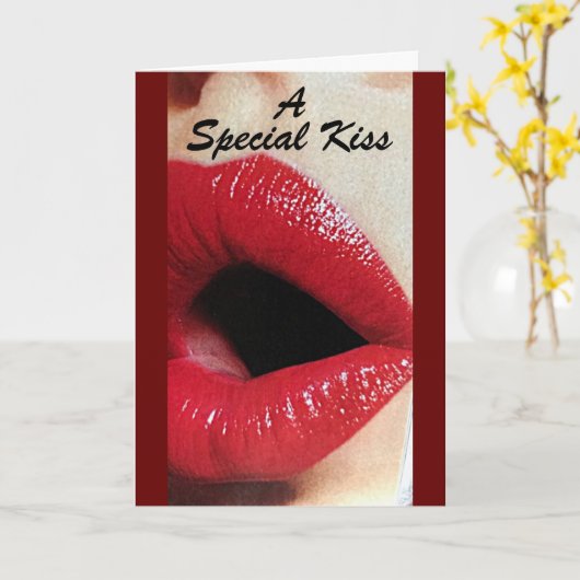 **特別キス**あなたの誕生日 カード (黄色い花)