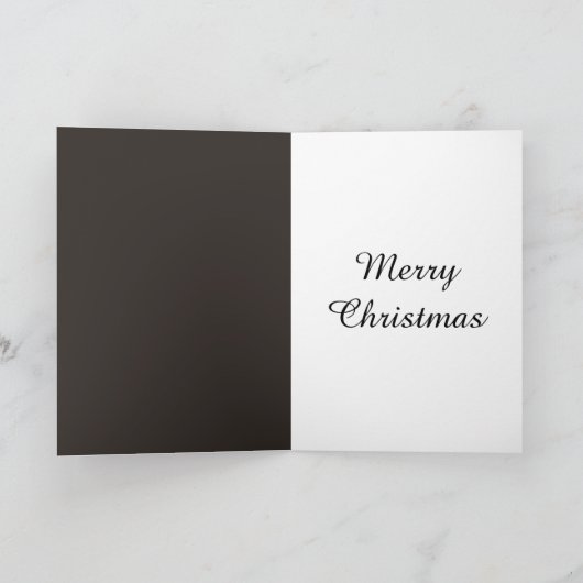 特別スタイリッシュな孫とパートナーのクリスマスカード シーズンカード (内部)