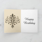 特別スタイリッシュ誕生日カード シーズンカード (内部)