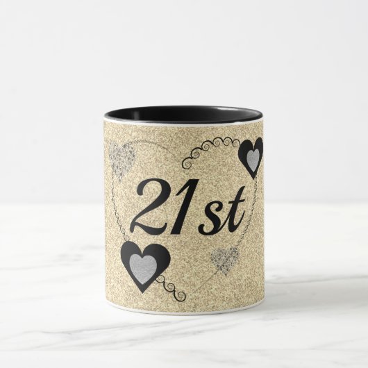 特別スタイリッシュ誕生日マグカップ21日 マグカップ (中央)