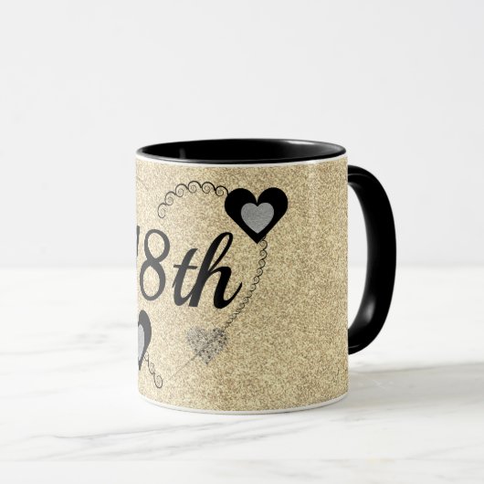 特別スタイリッシュ誕生日マグ18日 マグカップ (正面右)