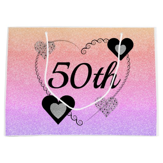 特別スタイリッシュ誕生日抱き枕50日 ラージペーパーバッグ (正面)