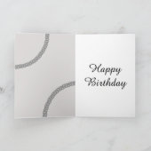 特別スタイリッシュ追加の名前誕生日カード シーズンカード (内部)