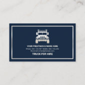 特別スタイリッシュ銀貨縁ど物輸送 名刺 (裏面)