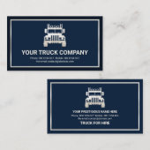 特別スタイリッシュ銀貨縁ど物輸送 名刺 (正面/裏面)