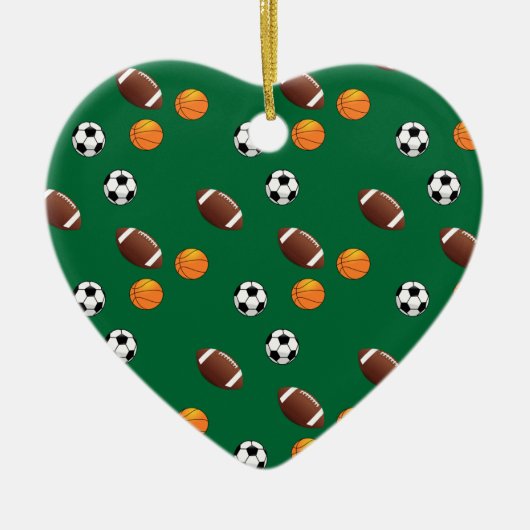 特別スポーツモチーフのクリスマス セラミックオーナメント (正面)