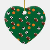 特別スポーツモチーフのクリスマス セラミックオーナメント (裏面)