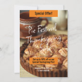 特別セールプロモーション祭り 編集可能 招待状 (正面)