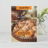 特別セール促進祭り 編集可能 招待状 (スタンド正面)