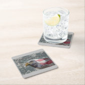 特別デザイン「イーグル&アメリカ退役軍人との戦闘Fla スクエアペーパーコースター (インサイチュ)