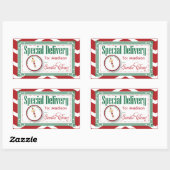 特別デリバリークリスマスステッカーのギフトラベル 長方形シール (シート)