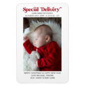特別デリバリークリスマスベビーのお知らせ マグネット (縦)