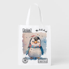 特別デリバリークリスマスペンギンサンタサック エコバッグ