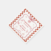 特別デリバリーピザベビーシャワーパーティー スタンダードカクテルナプキン (角)