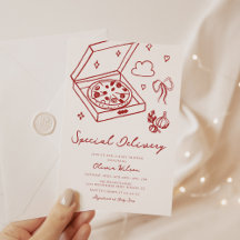 特別デリバリーピザベビーシャワー