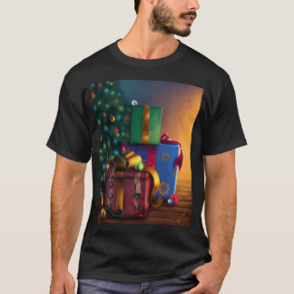 特別デリバリー – Dragon In Christmas Present Und Tシャツ