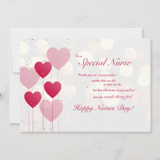 特別ナース感謝票 招待状 (正面)