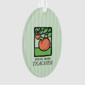 特別ニーズ先生ありがとうApple オーナメント (正面)