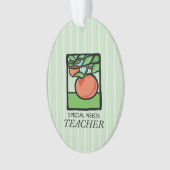 特別ニーズ先生ありがとうApple オーナメント (正面)