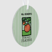 特別ニーズ先生ありがとうApple オーナメント (正面)