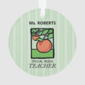 特別ニーズ先生ありがとうApple オーナメント (裏面)