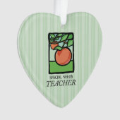 特別ニーズ先生ありがとうApple オーナメント (正面)