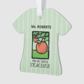 特別ニーズ先生ありがとうApple オーナメント (正面)