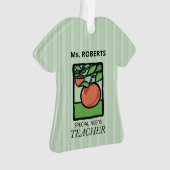 特別ニーズ先生ありがとうApple オーナメント (正面)