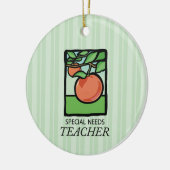 特別ニーズ先生ありがとうApple セラミックオーナメント (左)