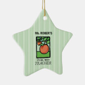 特別ニーズ先生ありがとうApple セラミックオーナメント (右)