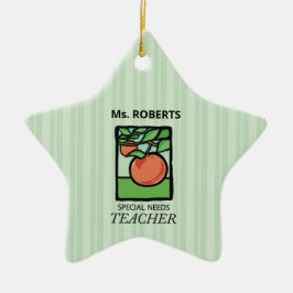 特別ニーズ先生ありがとうApple セラミックオーナメント