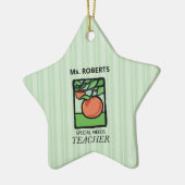 特別ニーズ先生ありがとうApple セラミックオーナメント (左)