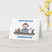 特別ハッピーバースデーへ**孫娘** カード (黄色い花)
