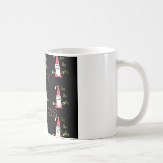 特別ハッピーホリデイズホーホホホインクスケッチサンタ コーヒーマグカップ (右)