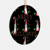 特別ハッピーホリデイズホーホホホインクスケッチサンタ セラミックオーナメント (右)