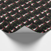 特別ハッピーホリデイズホーホホホインクスケッチサンタ ラッピングペーパー (角)