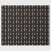 特別ハッピーホリデイズホーホホホインクスケッチサンタ ラッピングペーパー (フラット)