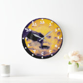 特別ハロウィーン版月旅行レトロ ラージ壁時計 (ホーム)