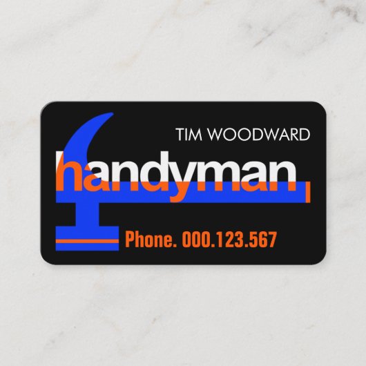 特別ハンディマンハンマー建物 名刺 (正面)