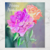 特別バラのための美しい必需品 ワインラベル (シングルラベル)