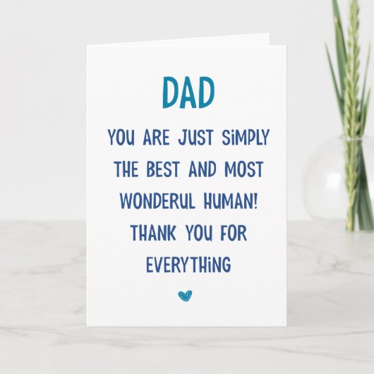 特別パパ父の日札 カード (正面)