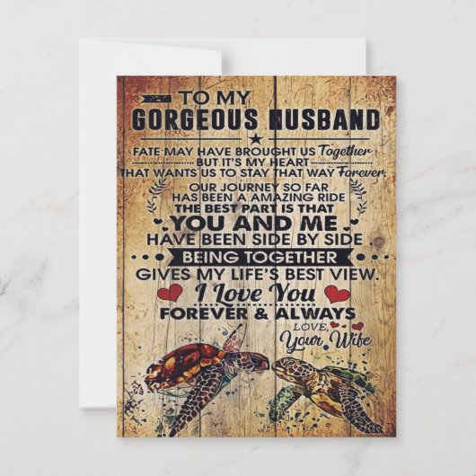 特別パパ |夫の手紙へ | 招待状 (正面)