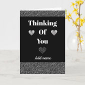 特別パーソナライズされたな考えカード カード (黄色い花)