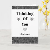 特別パーソナライズされたな考えカード カード (黄色い花)