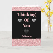 特別パーソナライズされたな考えカード カード (黄色い花)