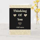 特別パーソナライズされたな考えカード カード (黄色い花)