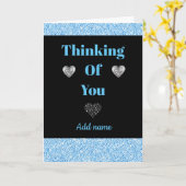 特別パーソナライズされたな考えカード カード (黄色い花)