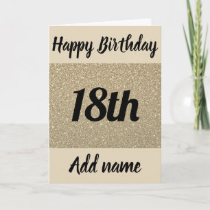 特別パーソナライズされたな18th誕生日カード カード