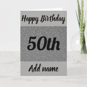 特別パーソナライズされたな50th誕生日カード カード