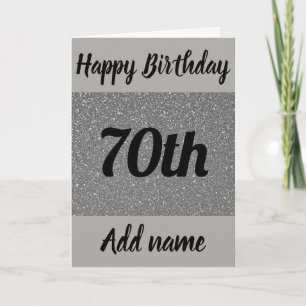 特別パーソナライズされたな70th誕生日カード カード